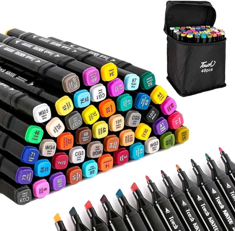 48 Pcs Marker Pen Set