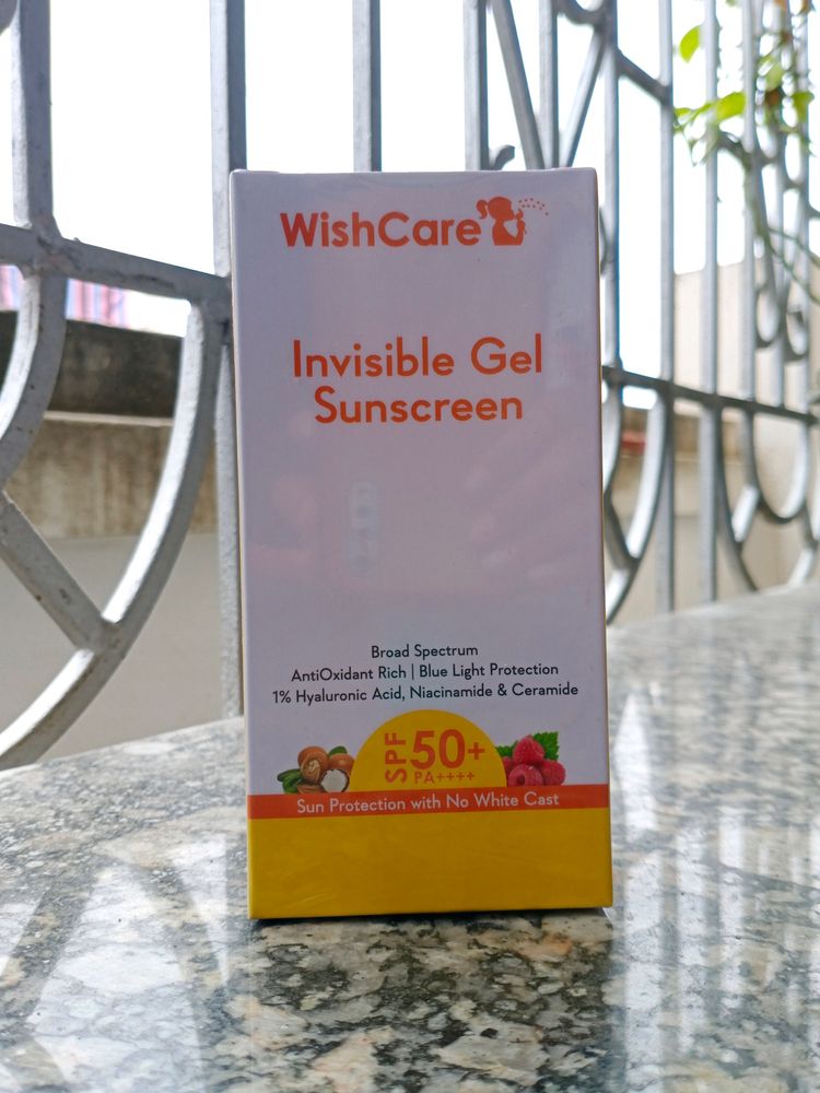WishCare Invisible Gel Sunscreen SPF 50+ PA++++ -