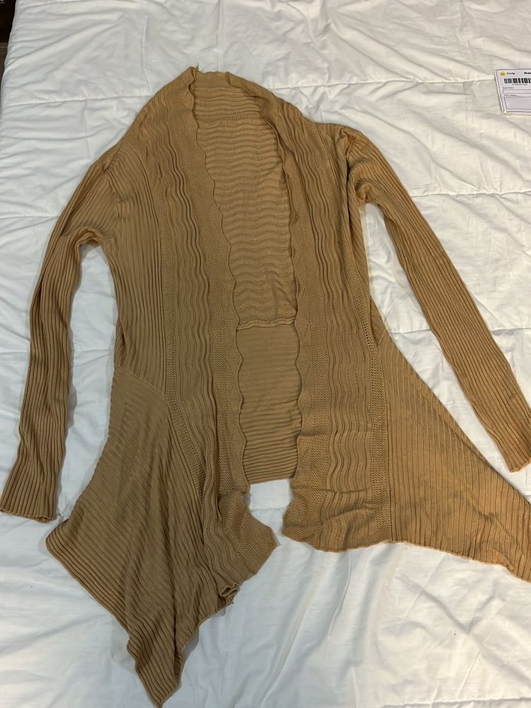 Women Ribbed Shrug