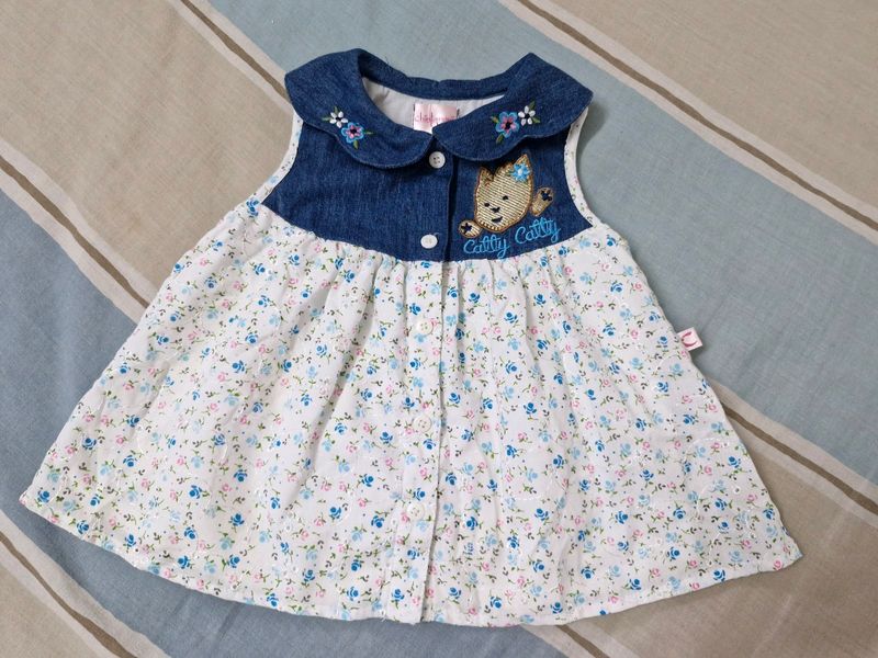 Baby Girl Blue/White Dress