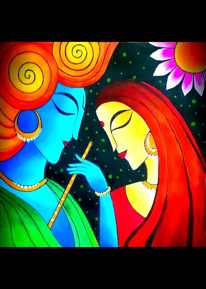 Radha Krishna Painting