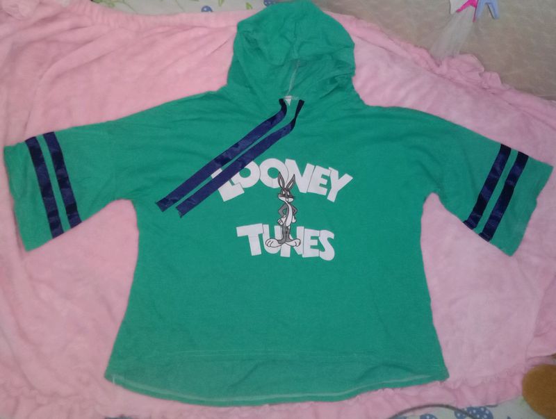 Looney Tunes Green Crop Top