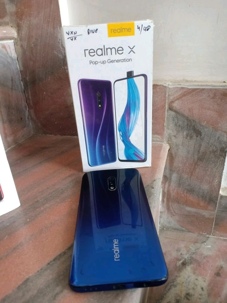 Realme X 4/128 Blue 💙 With Box, Charger, Ca