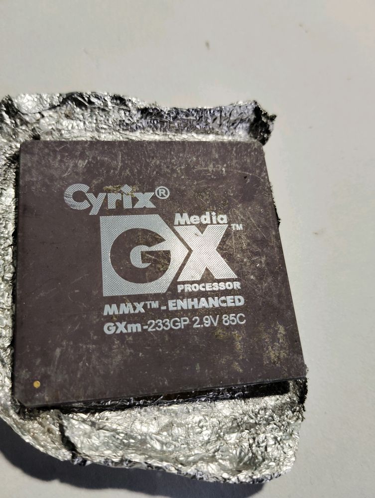 Antique CPU Mediagx From Cyrix