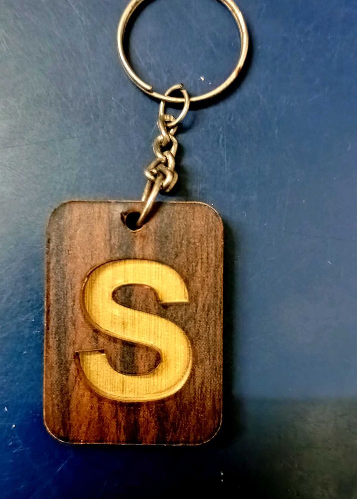 S Letter Keychain