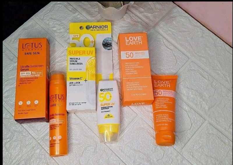 Combo Of Three Brand New Sunscreen 💛