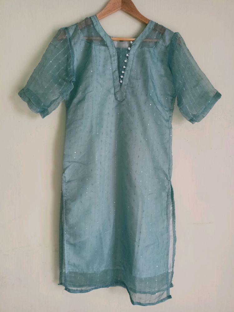 New Powder Blue Kurti