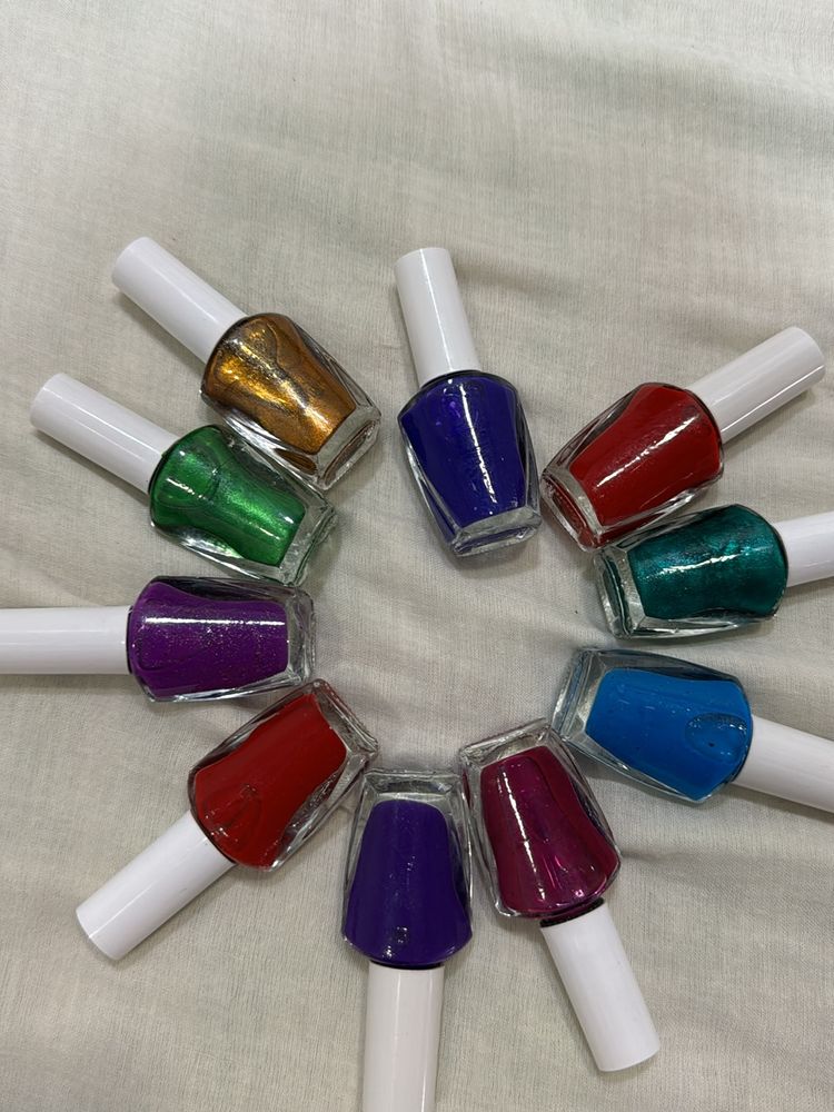 10 Set Of Nail Paints