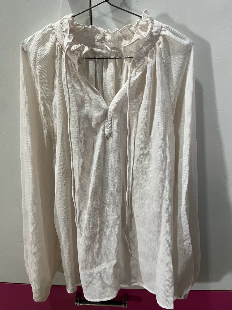 White H&M Blouse