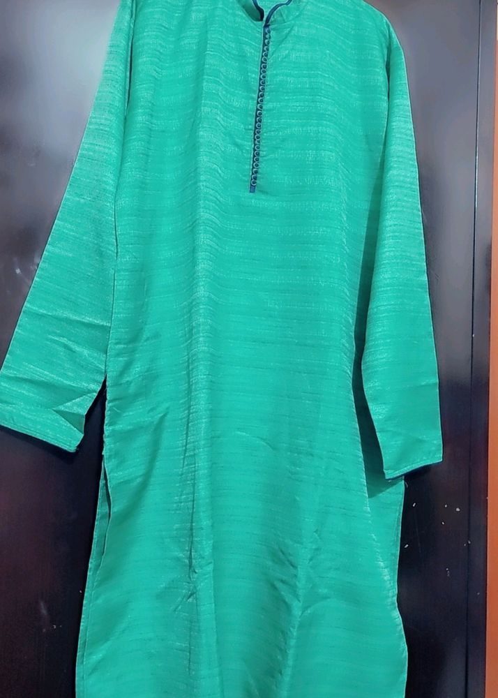 Sea Green Kurta Pajami Set For Boy Or Men 46 Chest