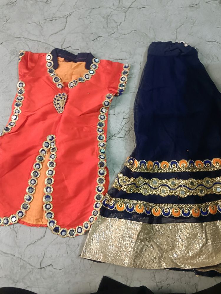 Lehnga For 4 To 5 Year Old