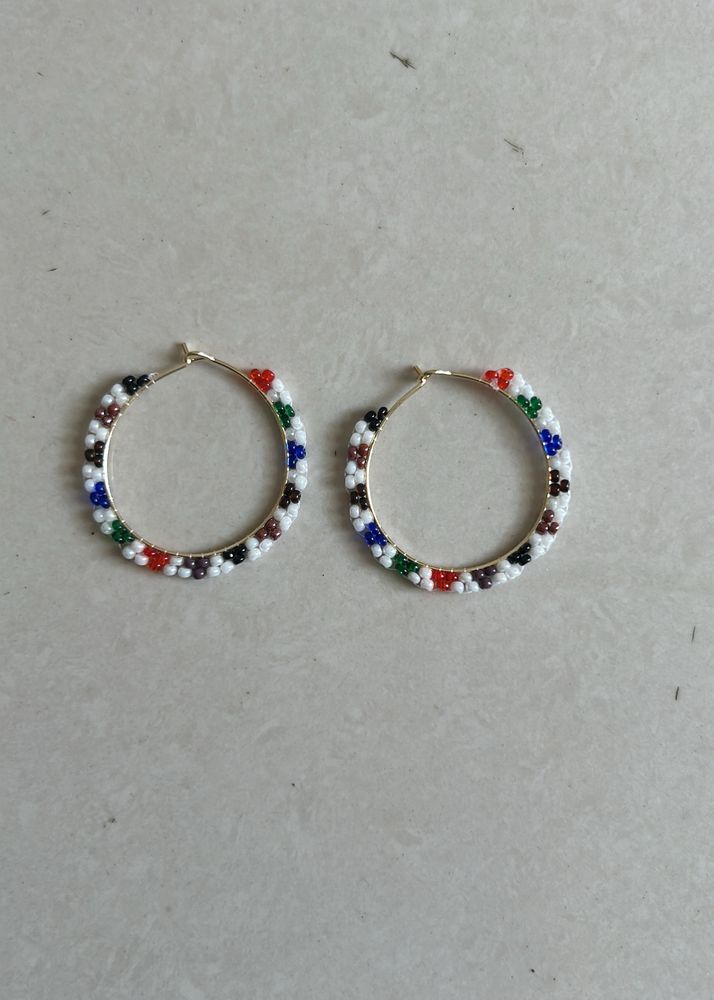 combo hand made beads earrings