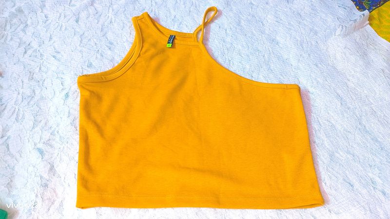 Yellow Crop Top