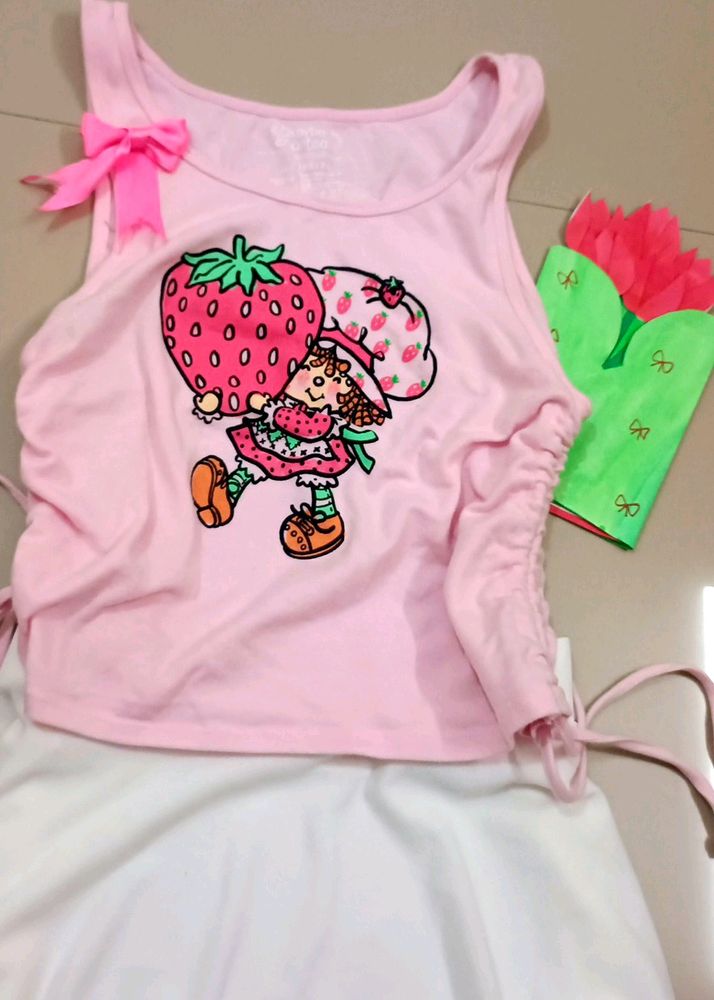 Pinterest Coquette Strawberry Shortcake Tank Top