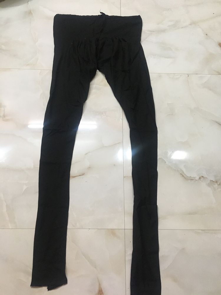 Stitched Black Churidar Pyjami