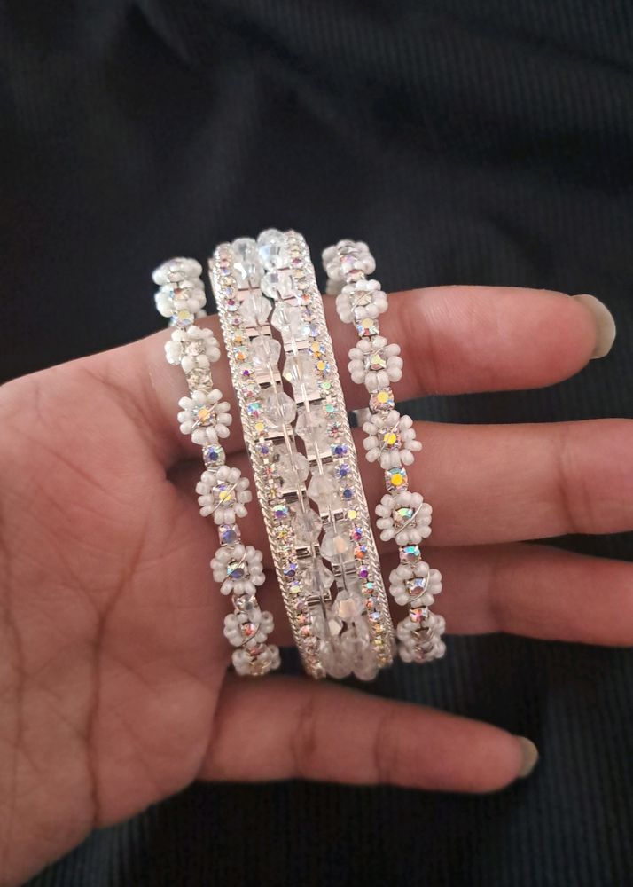 4 Party Wear Elegant Bangles Set