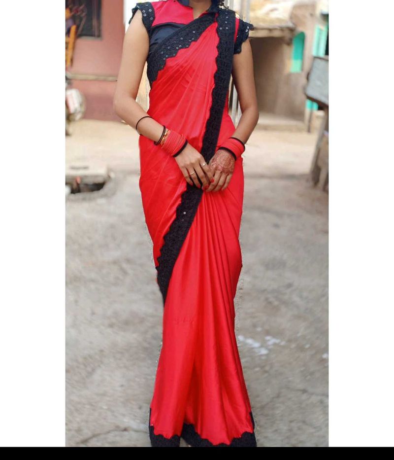 Satin Saree