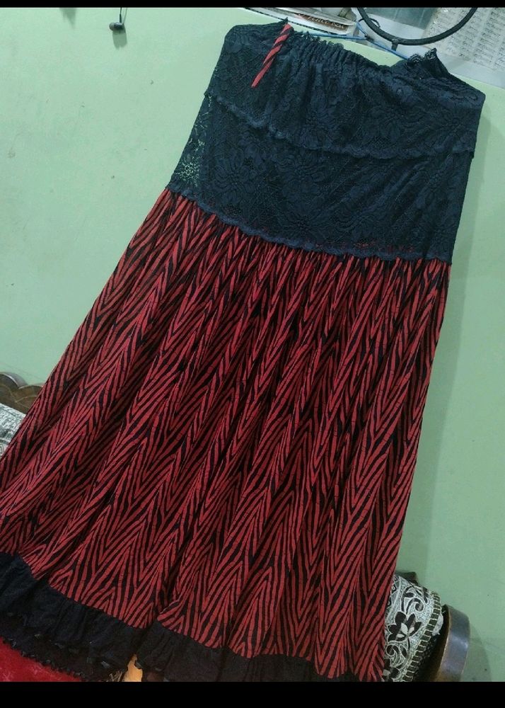 Red Skirt In Just 50/-