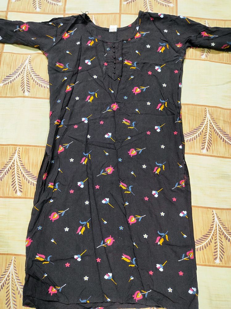 Women's A Line Floral Kurta