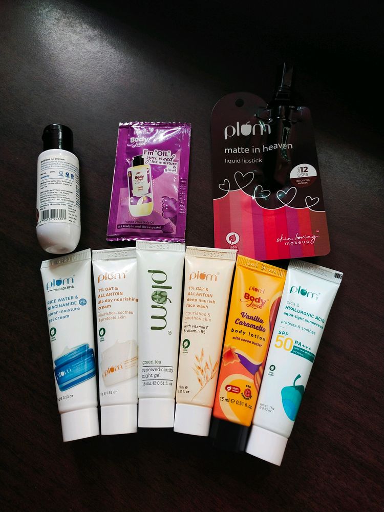 9 Brand New Plum Skincare (Sealed Pack)