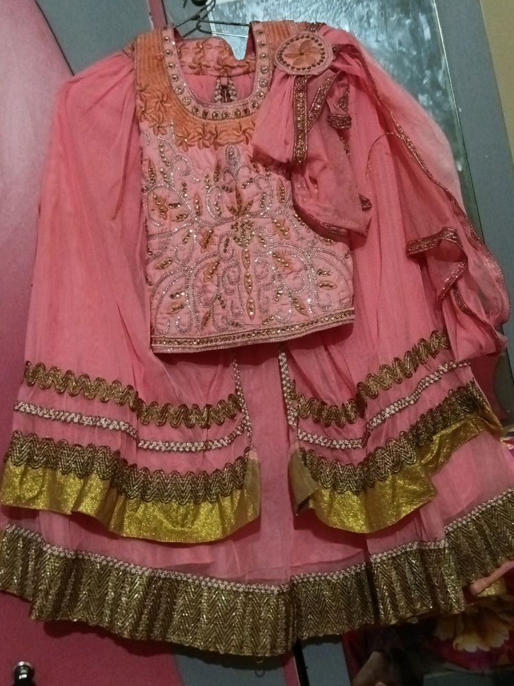 Kids Lehnga With Attatch Duppata