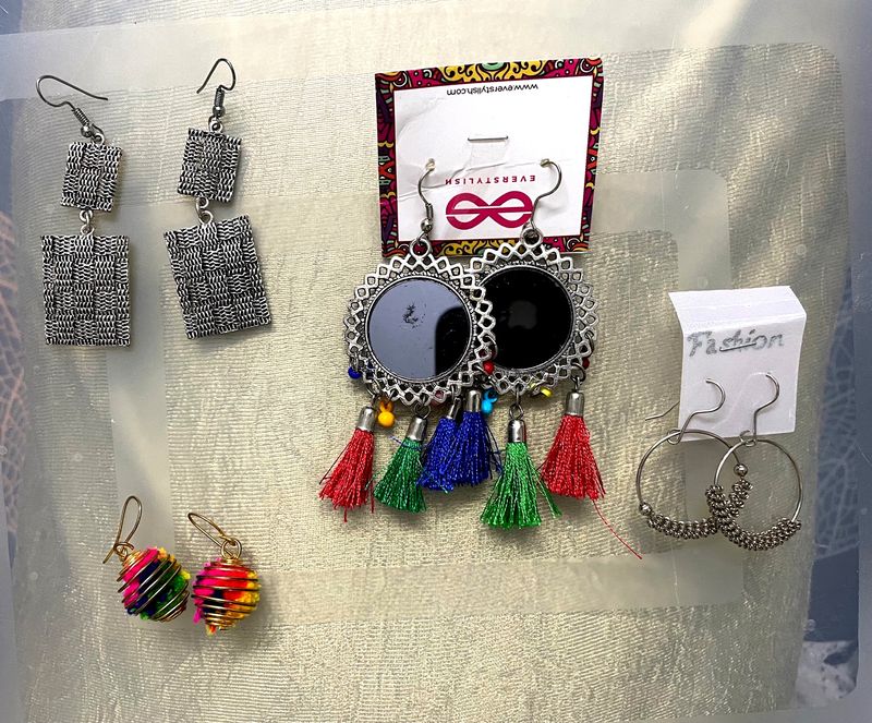 Festive Combo Of Four Beautiful Earrings!!