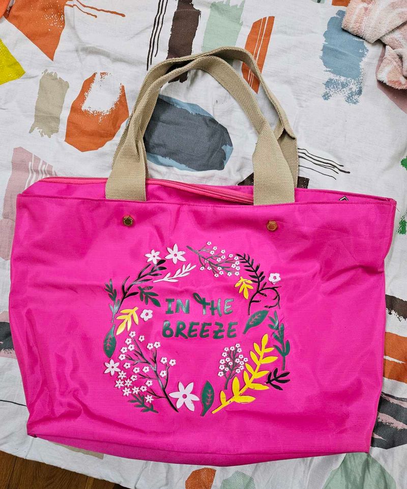 Bright Pink Tote Bag Women