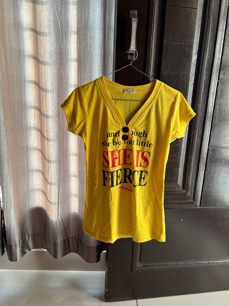 Yellow T-shirt (price Is Negotiable)