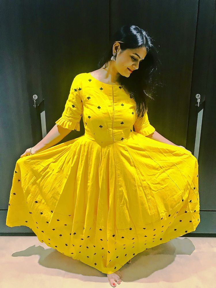 Yellow Flair Dress