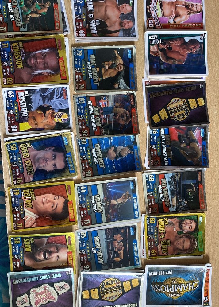 100+ Slam Attax WWE Cards