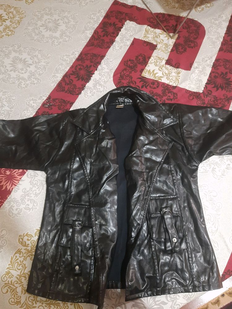 Black Leather Casual Cool Jacket