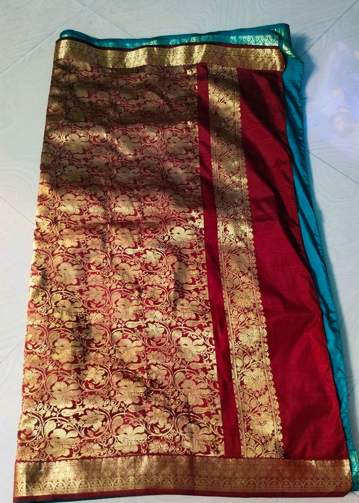 Multi Colour Pure Gadwal Saree