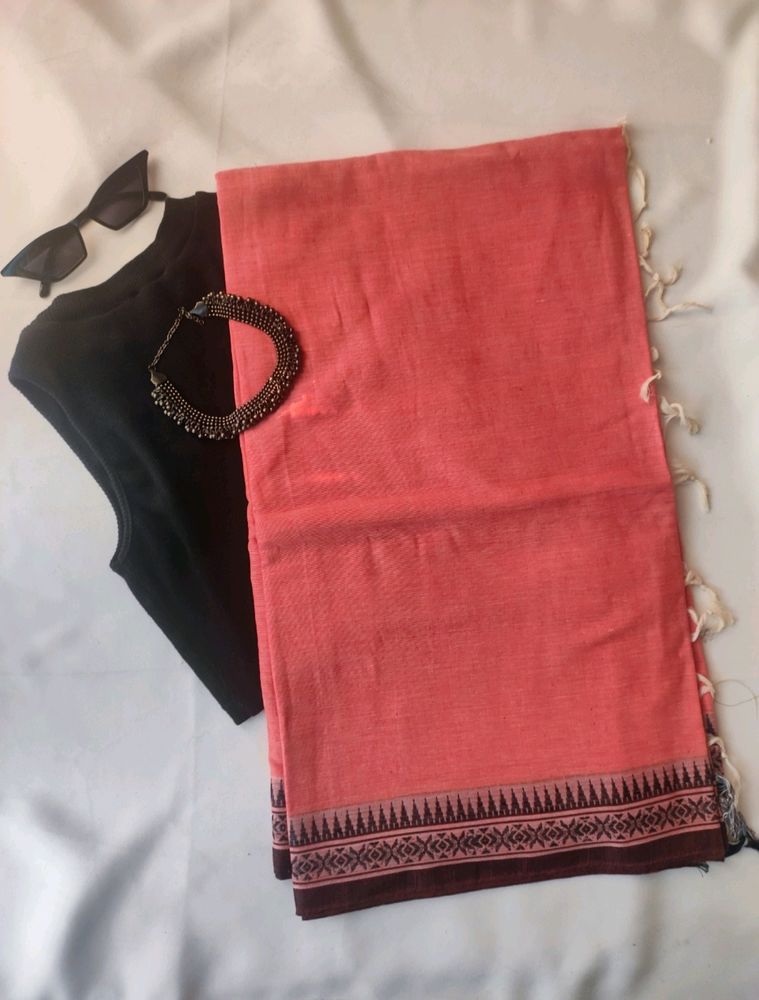 New Without Tag- Begumpuri Handloom Cotton Saree