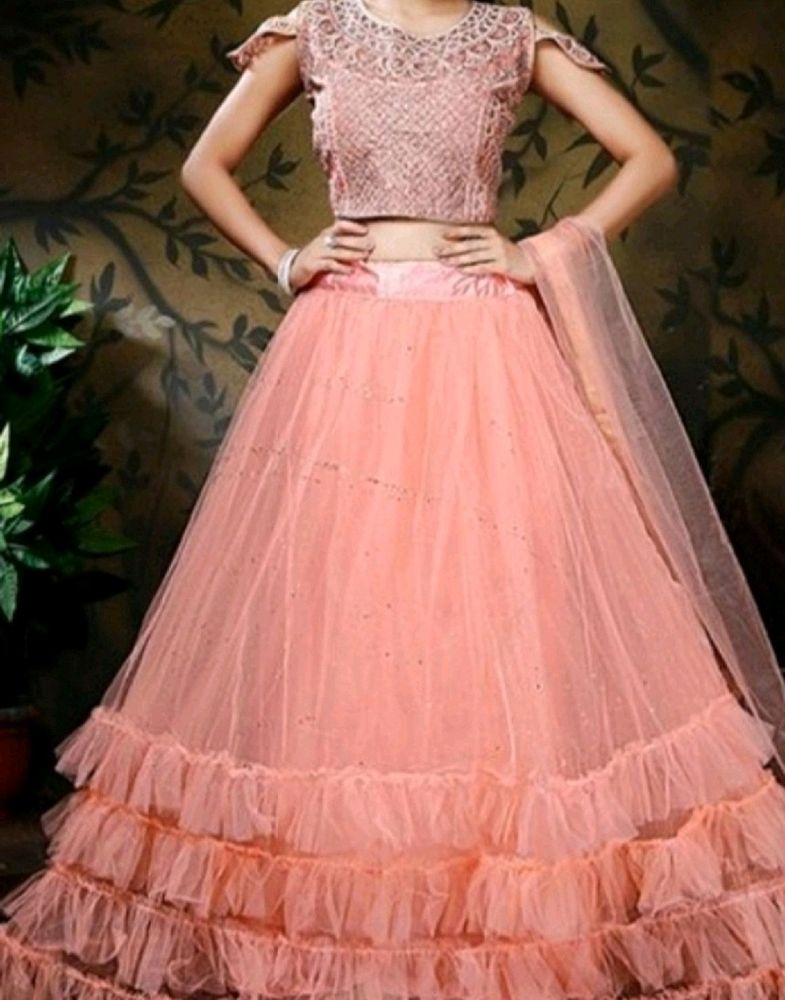 Lehenga Peach