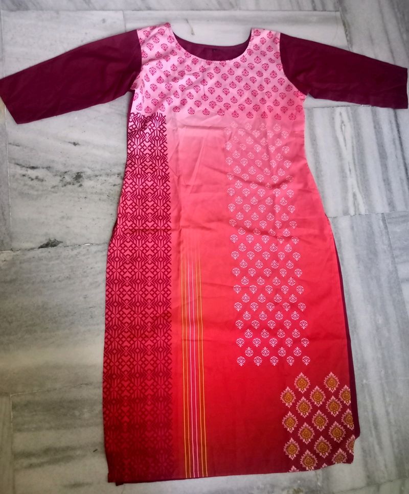 Printed Straight Kurti ❤️