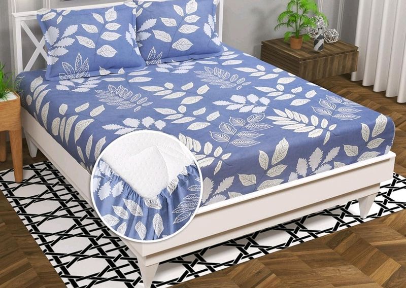 Cotton Elastic Fitted Bedsheet