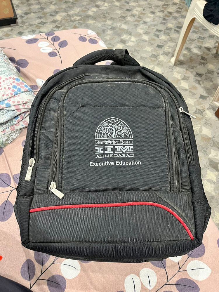 Black Backpack Unused Sturdy Good Quality