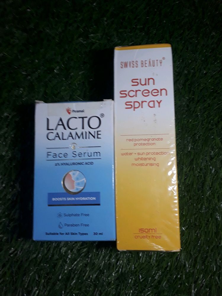 Face Serum & Sun Screen Spray