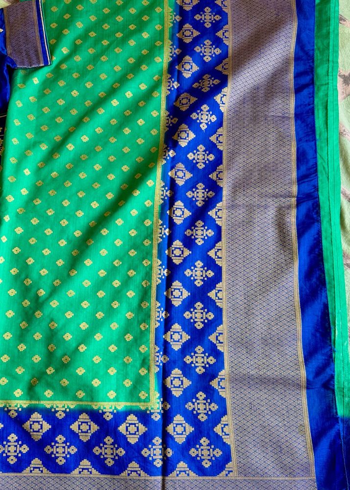 Tussar Silk Saree With Blouse