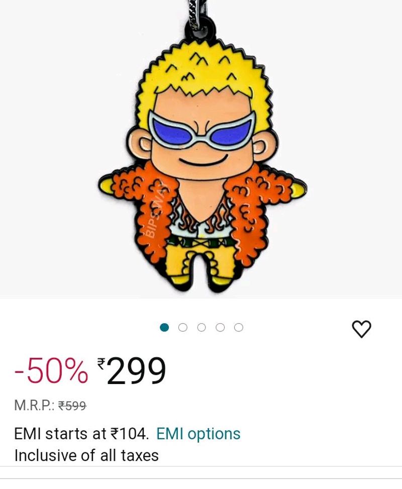 Donquixote Doflamingo Anime One Piece Keychain