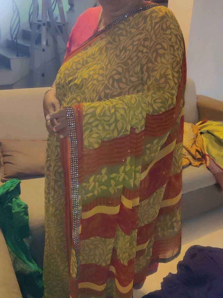 Green Saree