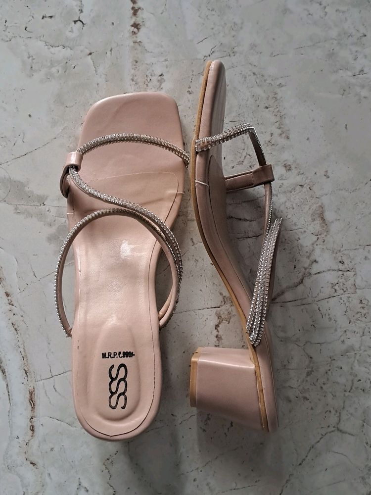 SSS Pink Block Heels