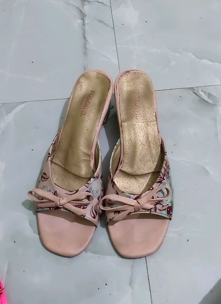 Peach  Sandal Used Few Times