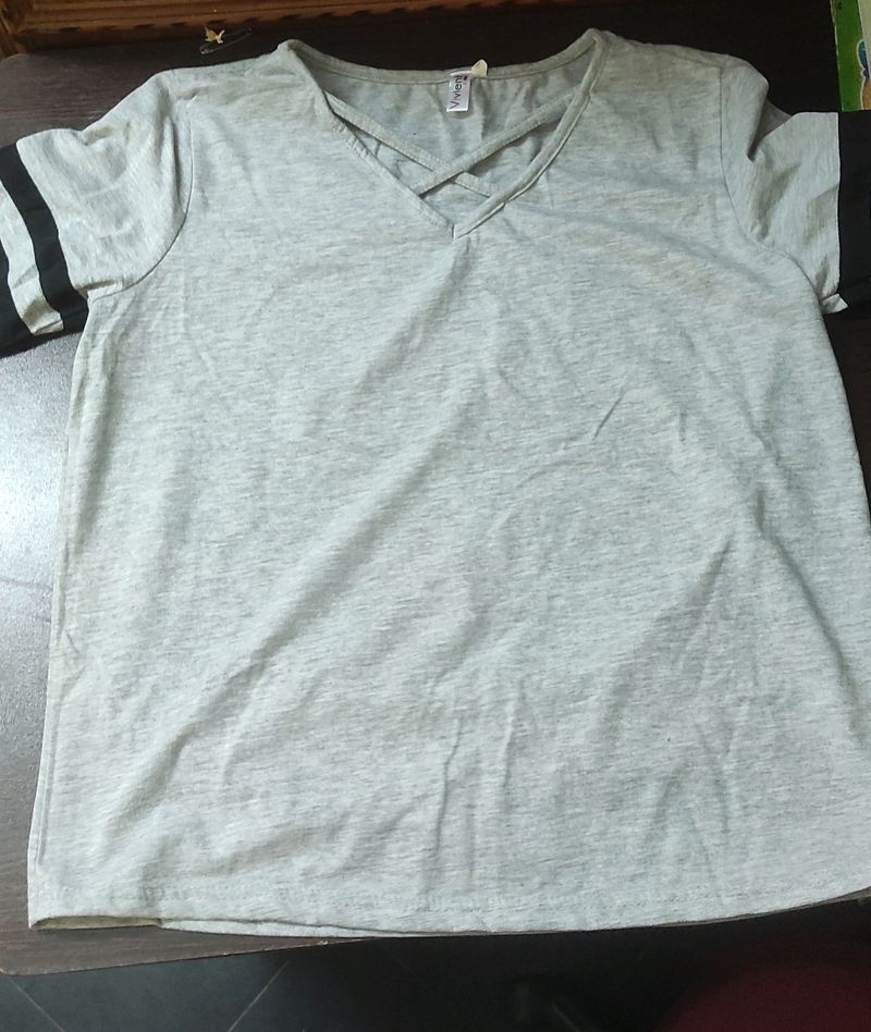 Grey T-shirt For Women