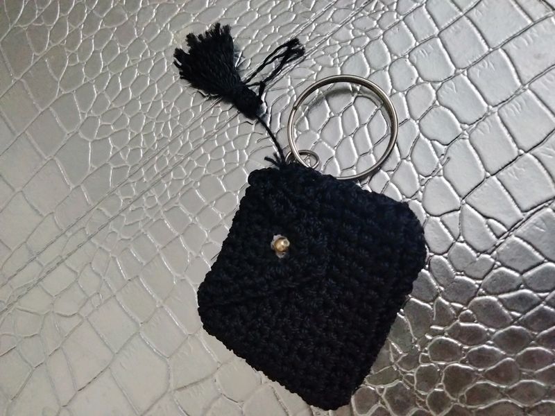 #handmade #crochet #keyring #withcoinpouch