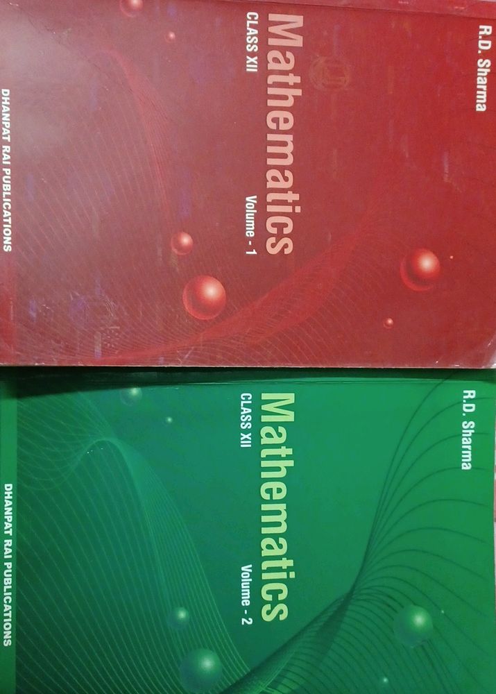 R.D. SHARMA MATHEMATICA VOL 1&2