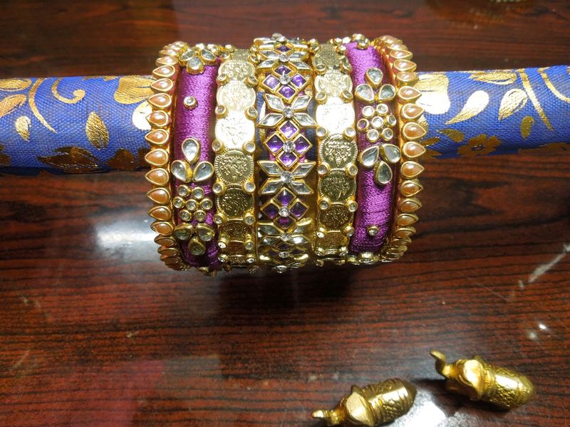 Handcrafted Silk Thread Bangles Set