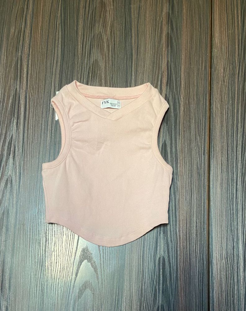 Light Pink Crop Top