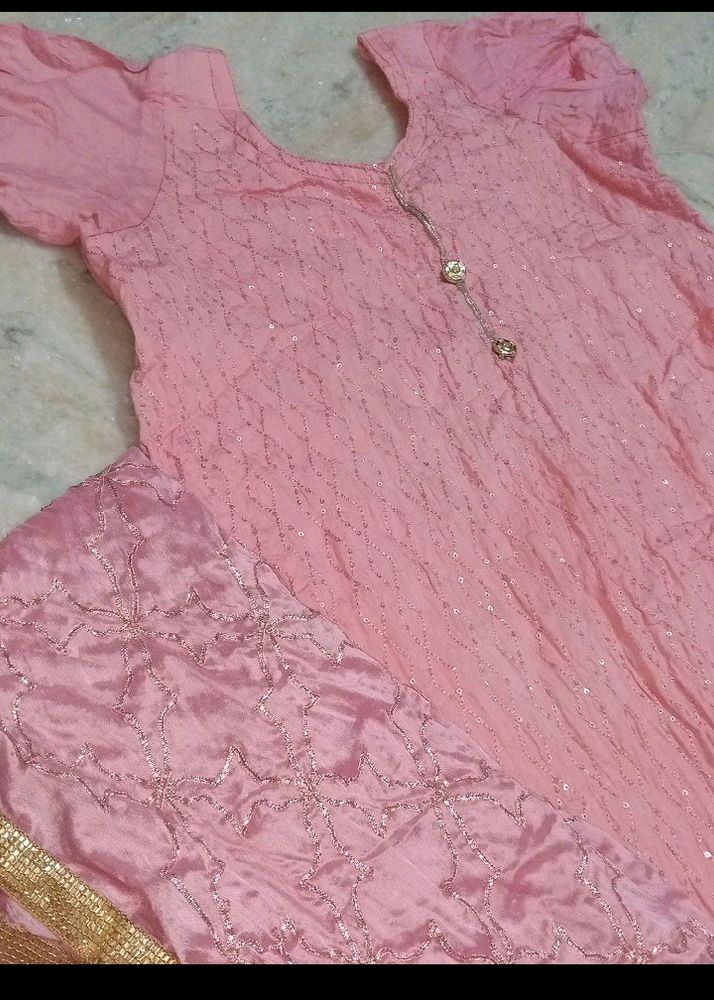 Pink kurta set