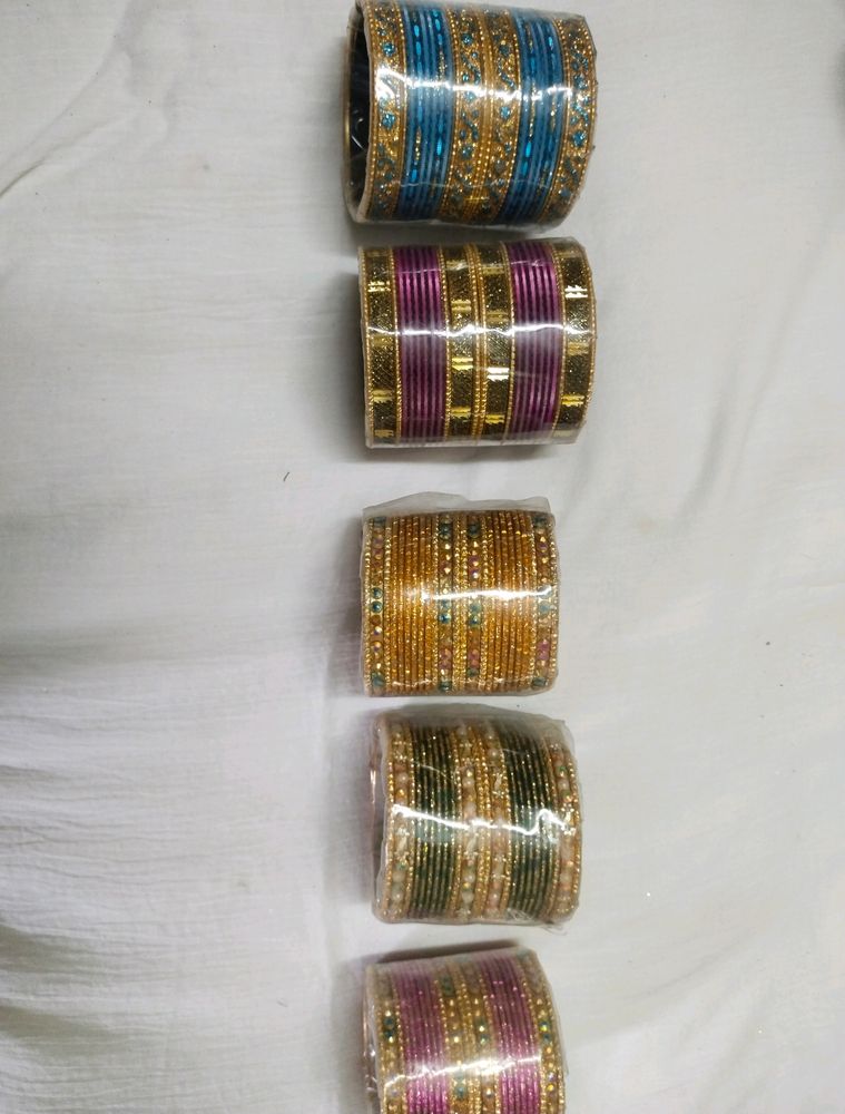 Combo Of 5 Colourfull Beautiful Bangles